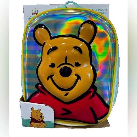 Disney Other - Disney Winnie the Pooh Holographic Harness Backpack